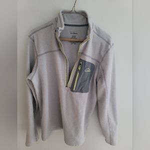 LL Bean fleece pullover L (quarter zip)